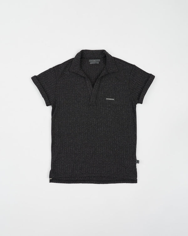 OXFORD KNITTED WIDE NECK POLO