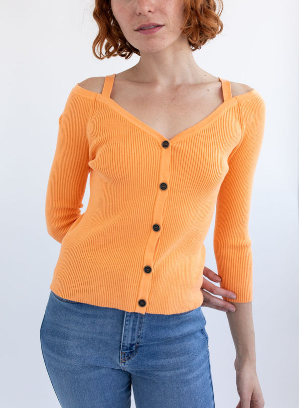 Blusa Tejido Cuello V