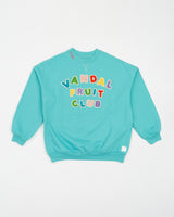 CREWNECK AQUA VANDAL FRUIT CLUB