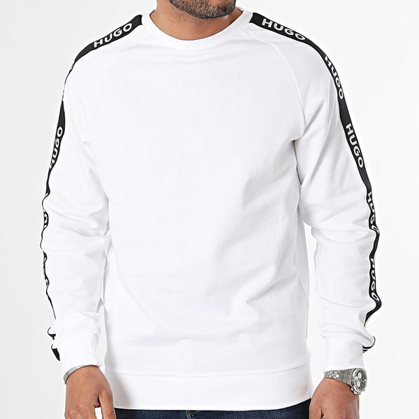 Sudadera deportiva con logo y cuello redondo