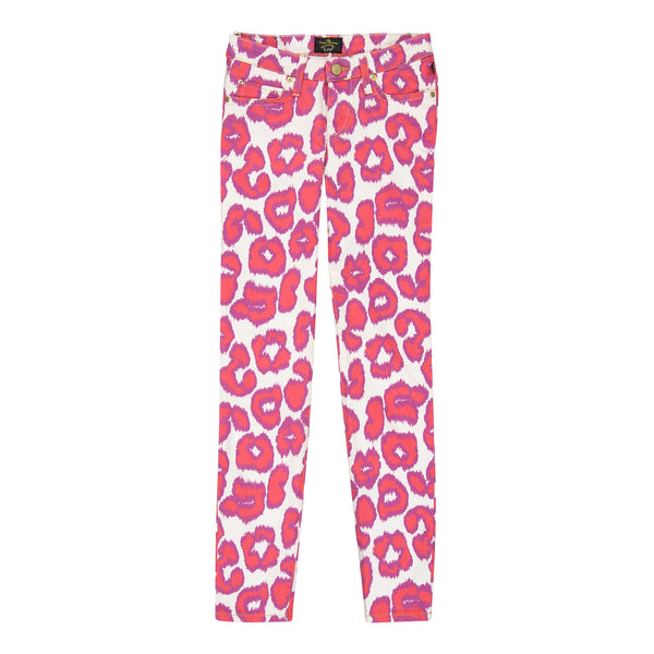Skinny Jeans Leopard Red